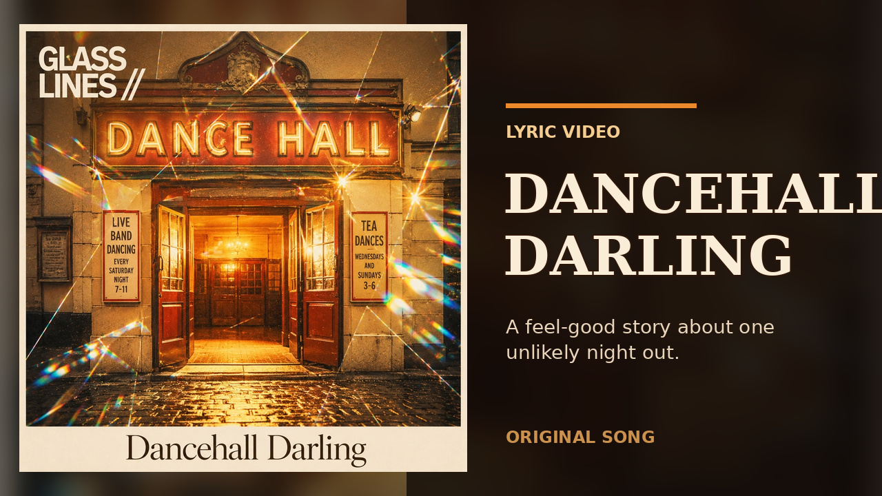 Dancehall Darling cover art showing a glowing dance hall entrance at night.